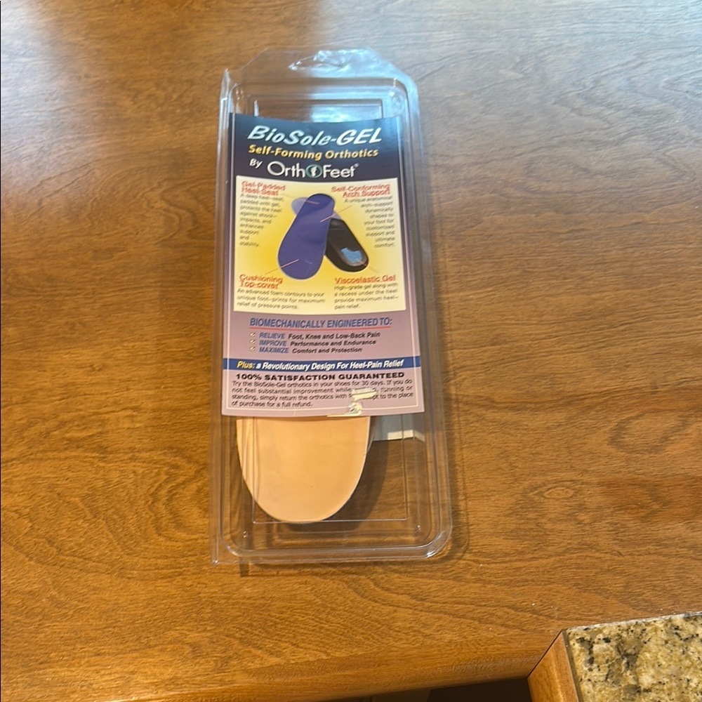 BioSole Self-Forming Orthotics New women’s Size 8- 81/2